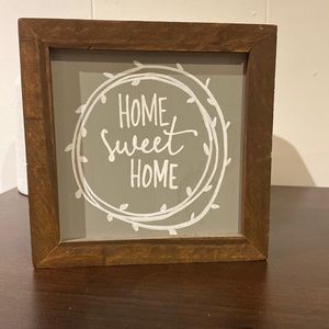 Homemade Home Sweet Home sign